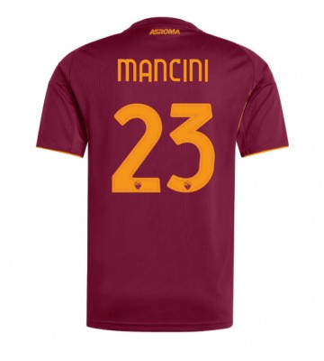 AS Roma Gianluca Mancini #23 Hjemmebanetrøje 2025-26 Kortærmet